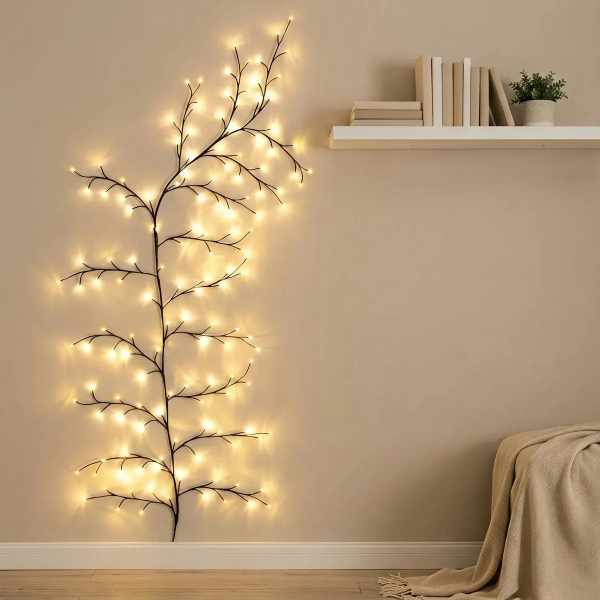 Willow Vine Lights Tree Christmas Swags Decorations Indoor Room - Thumbnail 2
